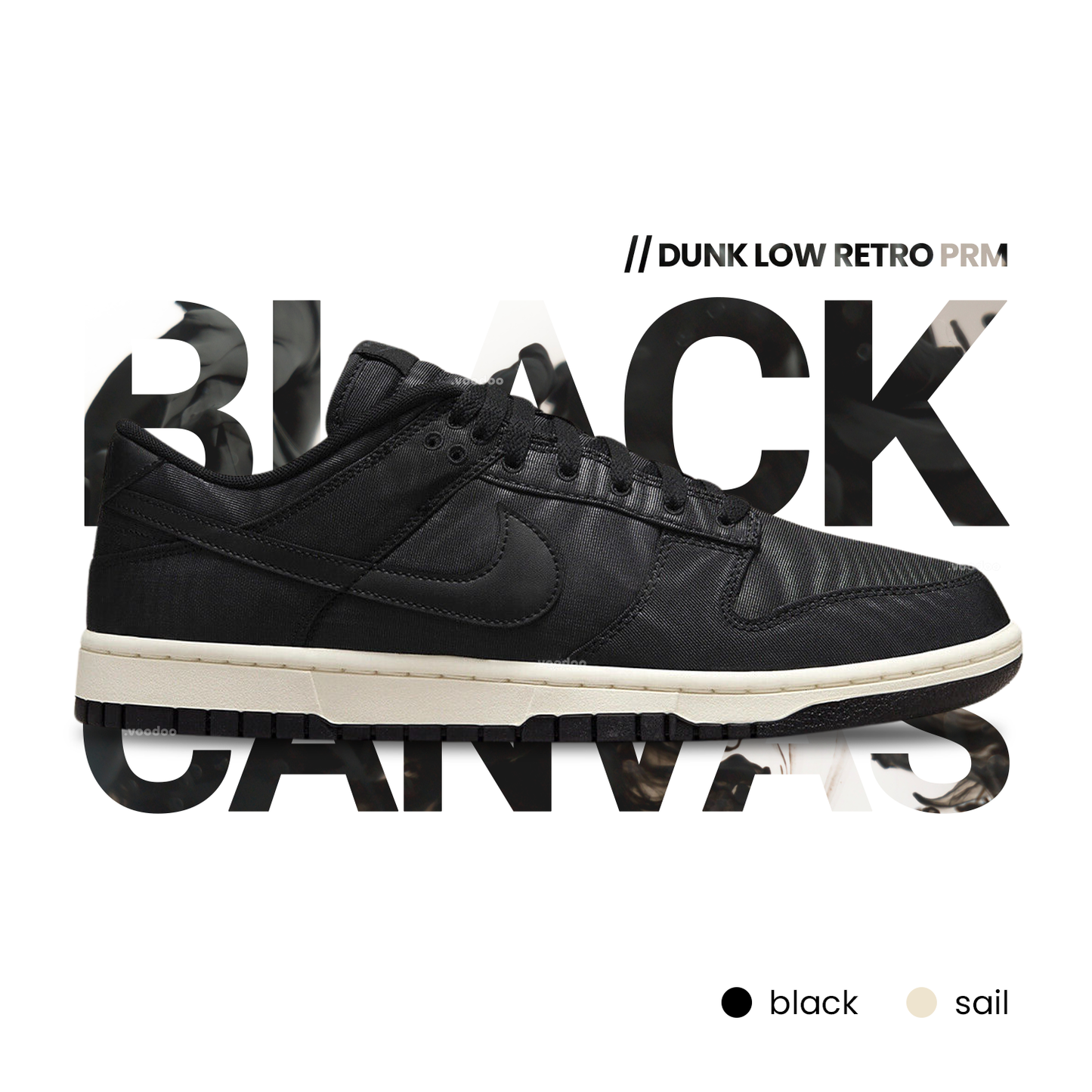 Dunk Low Retro Premium (M) | BLACK CANVAS