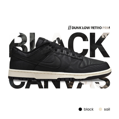 Dunk Low Retro Premium (M) | BLACK CANVAS