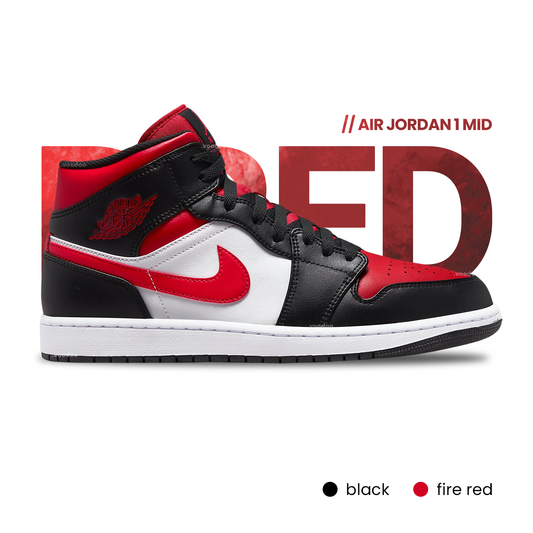 Air Jordan 1 Mid (M) | BRED TOE