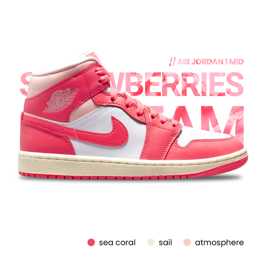 Air Jordan 1 Mid (W) | STRAWBERRIES & CREAM